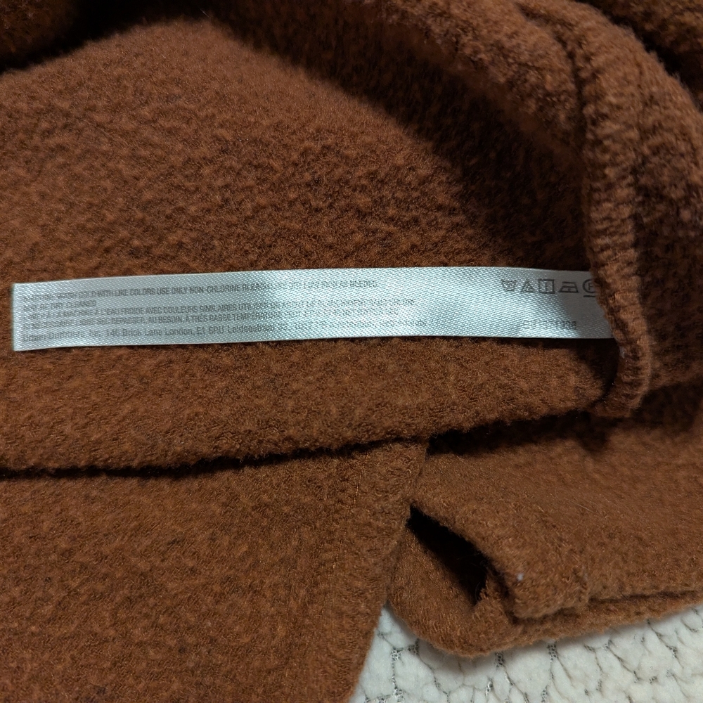 Free People Beach All Time Henley Desert Topaz Tan Pullover Fleece Size L - Picture 12 of 15